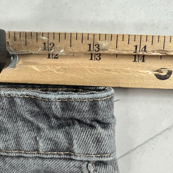 Zara Jeans Women's 26x26* High Rise Mom Straight Crop Grey Faded Denim Tag 4 - Picture 16 of 16